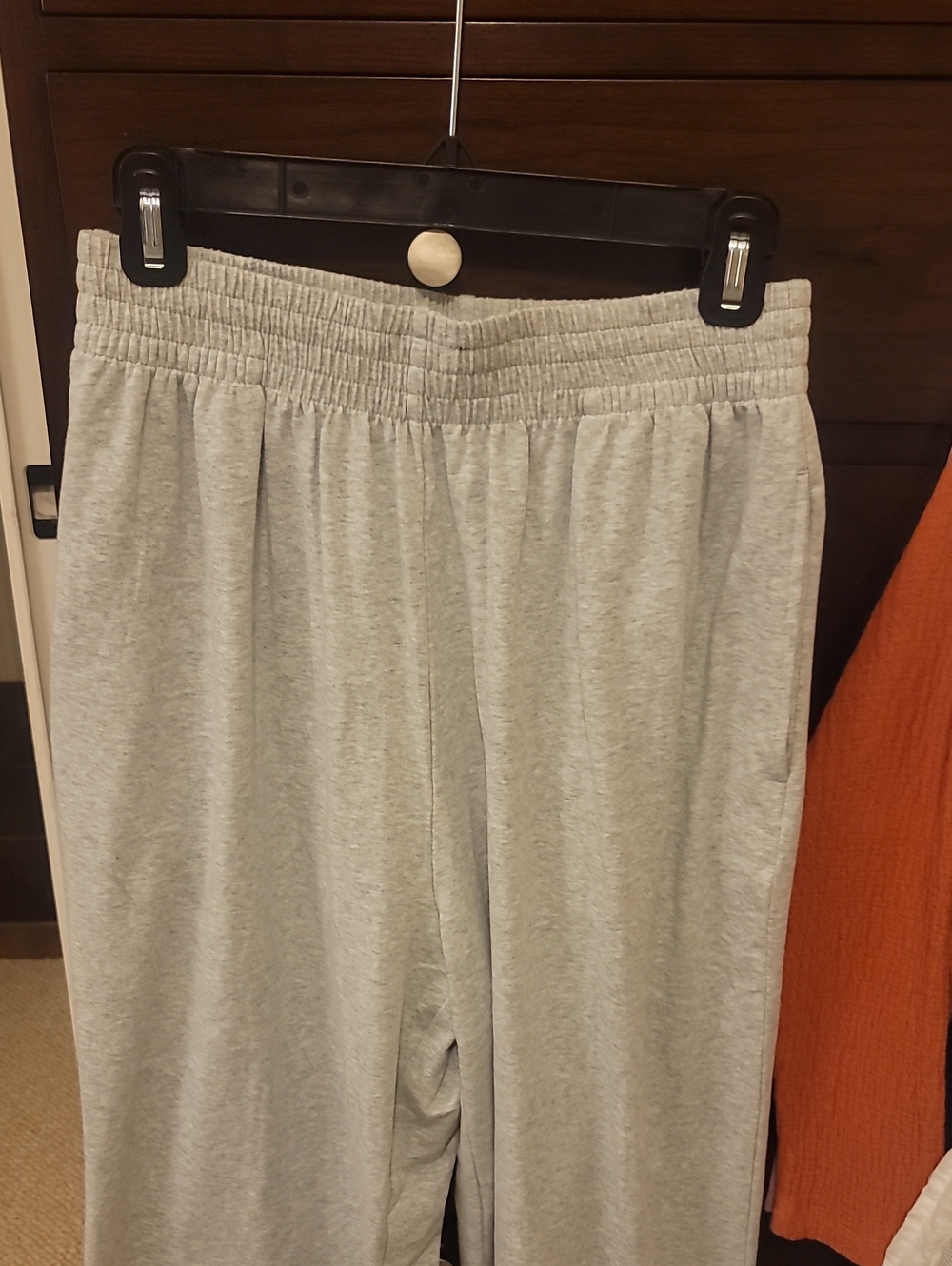 NWT SKIMS Cotton Jersey Wide Leg Pants in Light Heather Gray Size XS